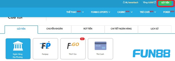 Hướng dẫn rút tiền 3 Hướng dẫn rút tiền tại nhà cái fun88