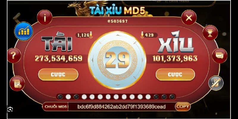 Tài xỉu md5 – tựa game thu hút nhiều cược thủ tham gia