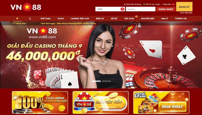 Vn88, sân chơi uy tín, chuyên nghiệp và tặng thưởng lớn Vn88, sân chơi uy tín, chuyên nghiệp và tặng thưởng lớn