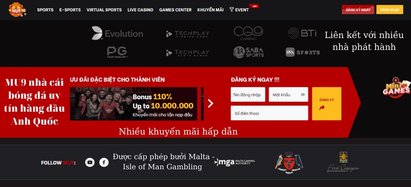 Chat trực tuyến trên giao diện website MU9 Chat trực tuyến trên giao diện website MU9