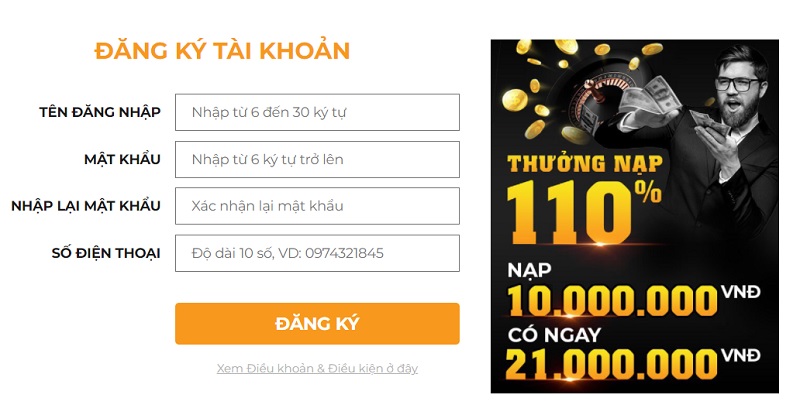 Cách đăng ký tài khoản Bắn Cá Debet