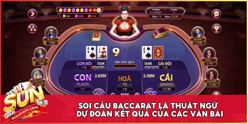 Soi cầu Baccarat là thuật ngữ dự đoán kết quả của các ván bài